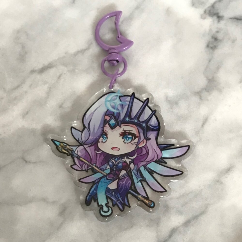 Overwatch Atlantic Mercy Epoxy Keychain